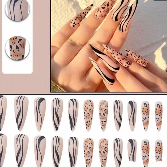 NWT fake nail bundle.24 pieces in each. Comes wpress on gel Ill throw in… - Picture 6 of 8